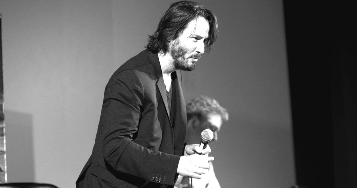 El tierno besito entre Keanu Reeves y Alexandra Grant