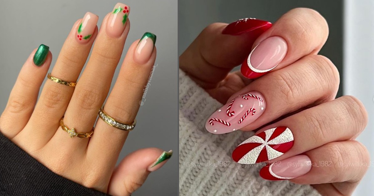 Diseños de uñas navideñas que nos urge tener en nuestras manos