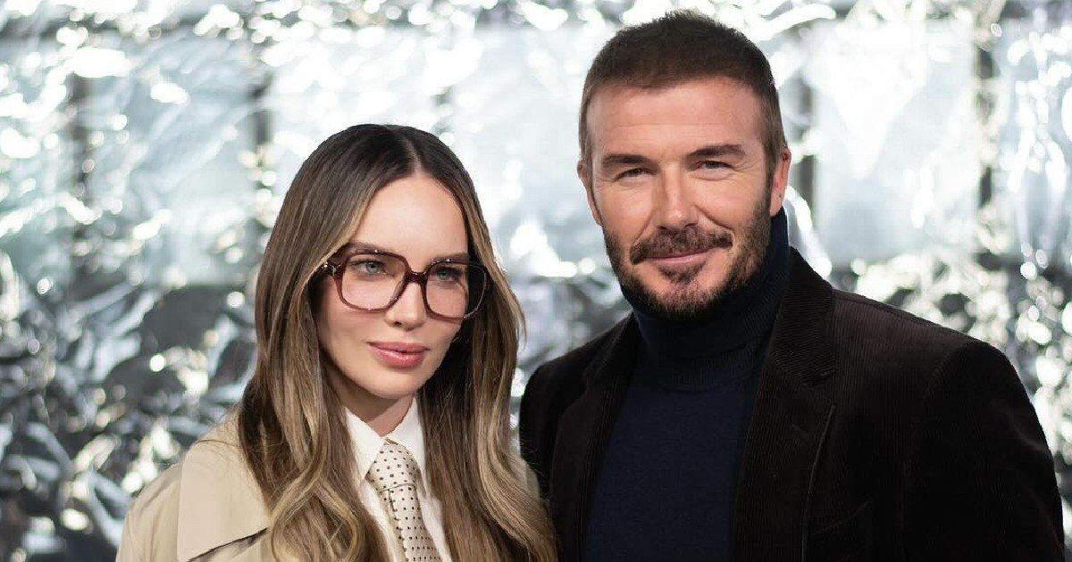 Belinda y David Beckham juntos en un evento de moda