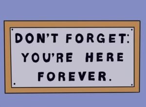 letrero-homero-simpson-maggie